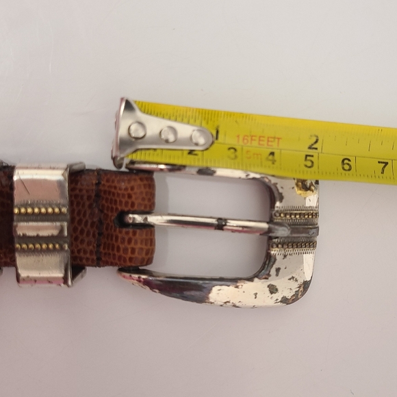 Johnston & Murphy #8823 Italian Calfskin Belt Cognac Sz 36 - Picture 14 of 15